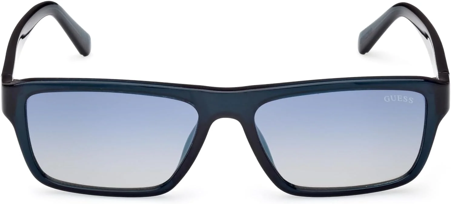 GUESS Male Full rim Rectangular UV PROTECTIVE Sunglass GU0008590X55