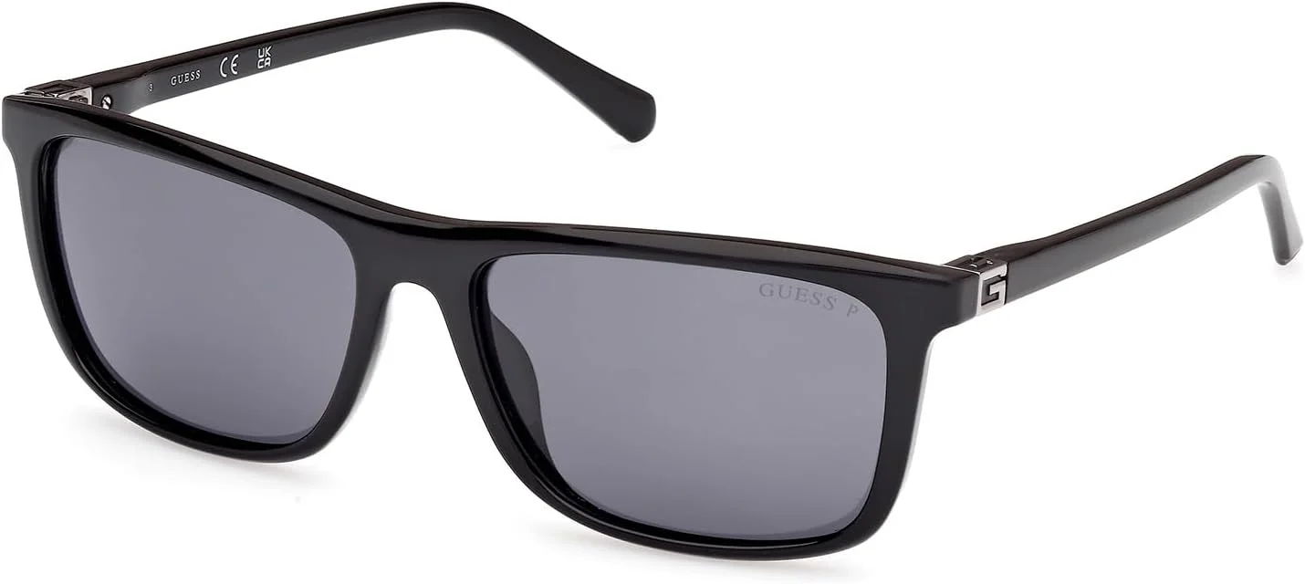 عینک آفتابی مردانه مشکی براق GUESS GU00169 01D