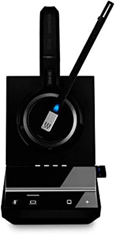 هدست بی سیم دو طرفه (دو گوشی) DECT سنهایزر SDW 5064 (507012) برای اتصال به سافت فون/کامپیوتر و تلفن همراه، میکروفون دوگانه با قابلیت حذف نویز فوق العاده، مشکی هدست بی سیم دو طرفه (دو گوشی) DECT سنهایزر SDW 5064 (507012) برای اتصال به سافت فون/کامپیوتر و تلفن همراه، میکروفون دوگانه با قابلیت حذف نویز فوق العاده، مشکی