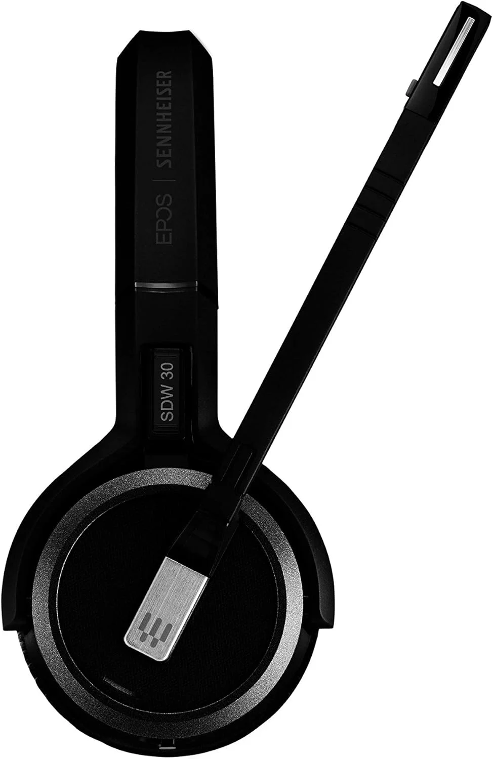هدست بی سیم DECT یک طرفه (تک گوشی) Sennheiser SDW 5034 (507008) برای اتصال به سافت فون/رایانه شخصی و تلفن همراه، میکروفون دوگانه با قابلیت حذف نویز فوق العاده، مشکی هدست بی سیم DECT یک طرفه (تک گوشی) Sennheiser SDW 5034 (507008) برای اتصال به سافت فون/رایانه شخصی و تلفن همراه، میکروفون دوگانه با قابلیت حذف نویز فوق العاده، مشکی
