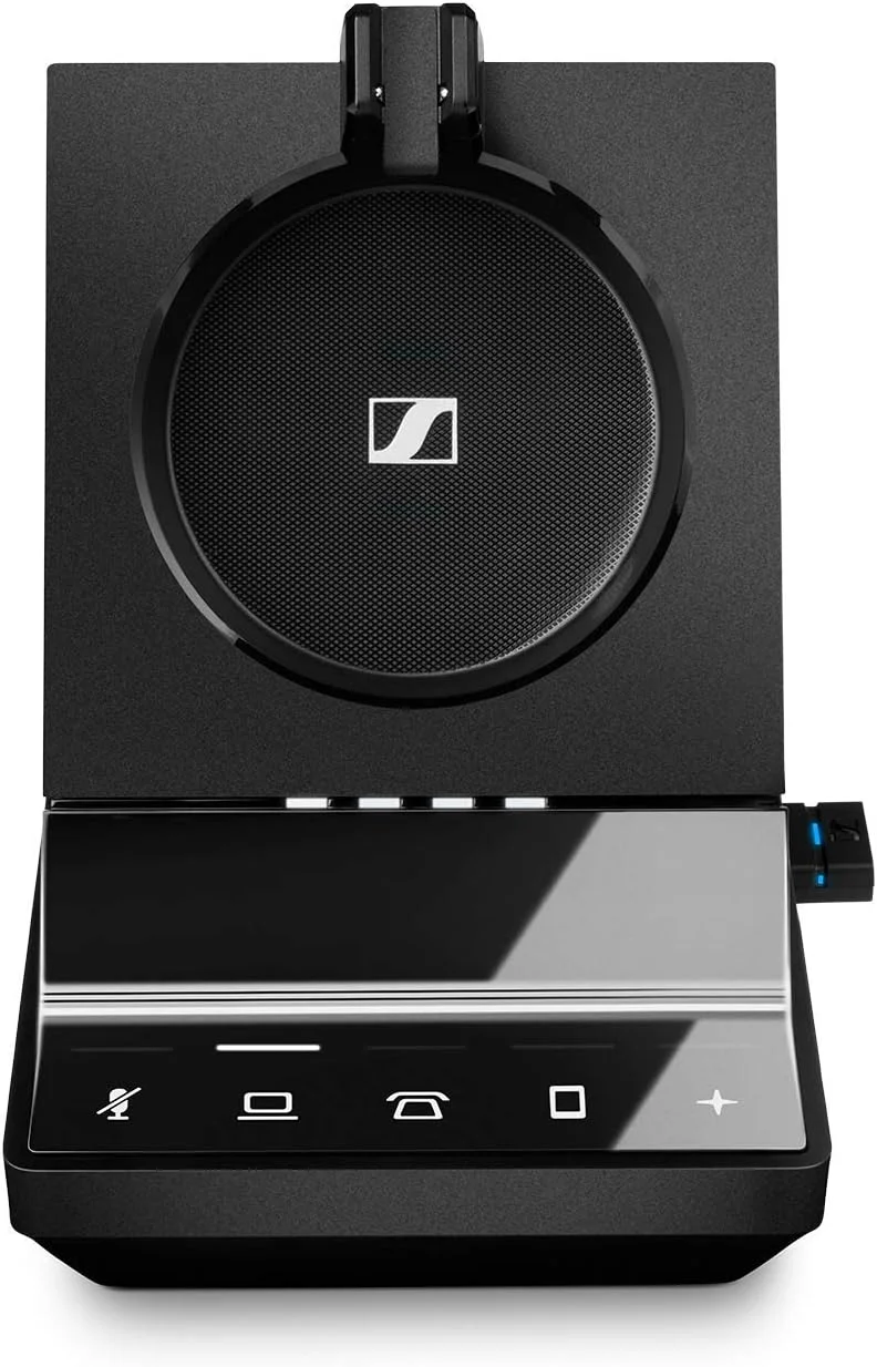 هدست بی سیم دو طرفه (دو گوشی) دکت تلفن رومیزی، سافت فون/کامپیوتر و موبایل Sennheiser SDW 5066 (507024) با میکروفون دوگانه و حذف نویز فوق العاده، مشکی هدست بی سیم دو طرفه (دو گوشی) دکت تلفن رومیزی، سافت فون/کامپیوتر و موبایل Sennheiser SDW 5066 (507024) با میکروفون دوگانه و حذف نویز فوق العاده، مشکی