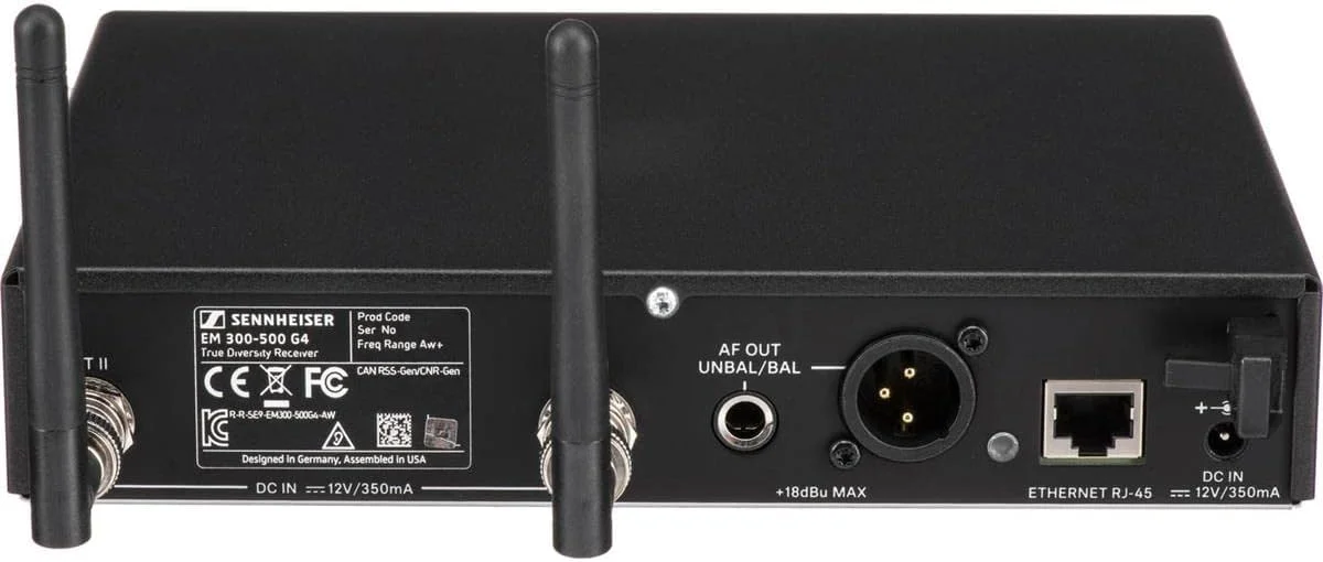 ست میکروفون بی سیم دستی Sennheiser Ew 500 با کپسول Neumann KK205 GW1 (558-608Mhz)، مشکی