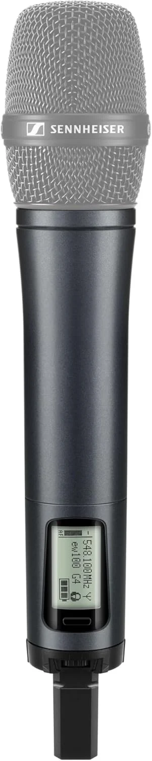 فرستنده دستی میکروفون بی سیم Sennheiser (SKM 100 G4). فرستنده دستی برای سیستم های بی سیم evolution. کپسول میکروفون شامل نمی شود.