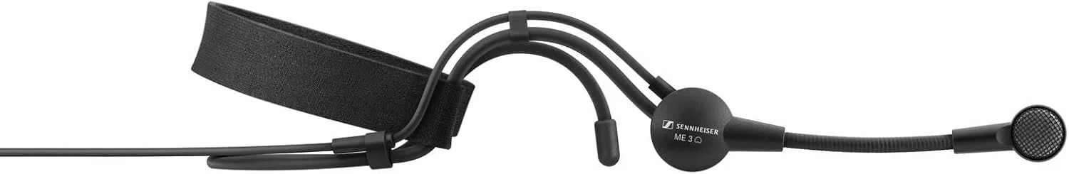 میکروفون هدست Sennheiser Pro Audio ME 3 با کپسول کاردیوئید برای استفاده با سیستم های بی سیم، مشکی میکروفون هدست Sennheiser Pro Audio ME 3 با کپسول کاردیوئید برای استفاده با سیستم های بی سیم، مشکی