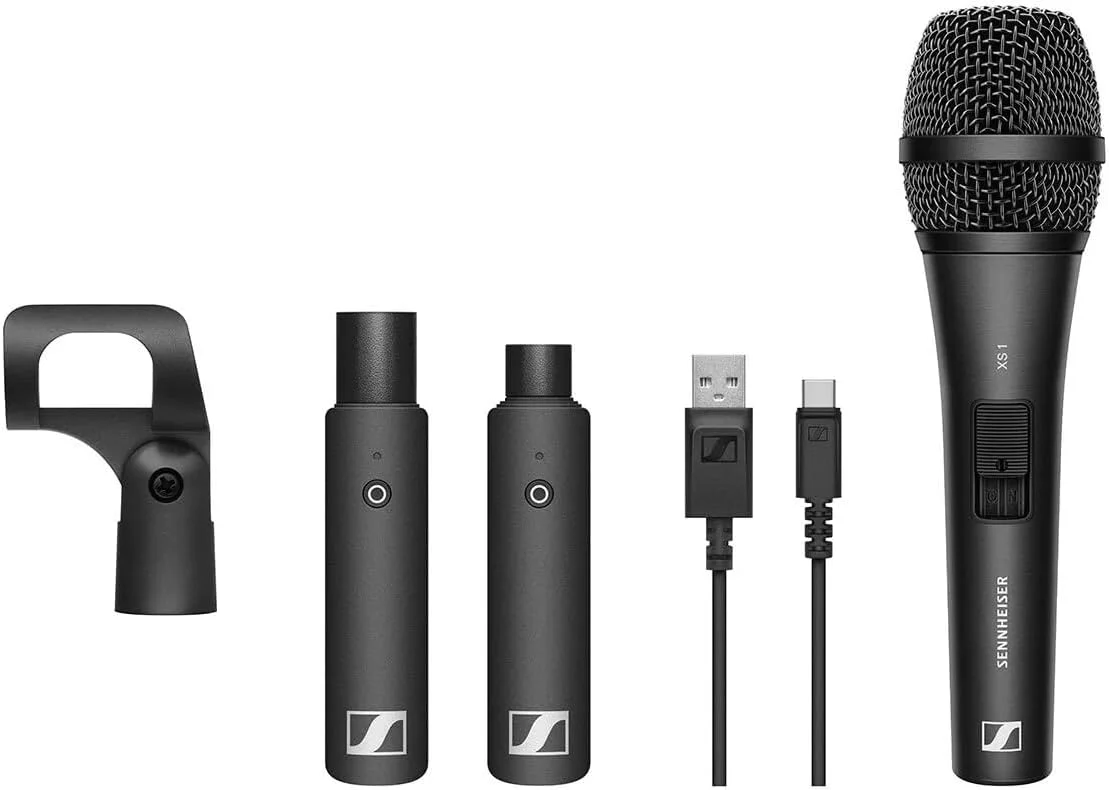 میکروفون دینامیک Sennheiser XSW-D VOCAL SET XS1. میکروفون بی سیم دستی دیجیتال برای وکال. برد 75 متری، انتقال دیجیتال 2.4 گیگاهرتز و عمر باتری تا 5 ساعت با یک بار شارژ میکروفون دینامیک Sennheiser XSW-D VOCAL SET XS1. میکروفون بی سیم دستی دیجیتال برای وکال. برد 75 متری، انتقال دیجیتال 2.4 گیگاهرتز و عمر باتری تا 5 ساعت با یک بار شارژ