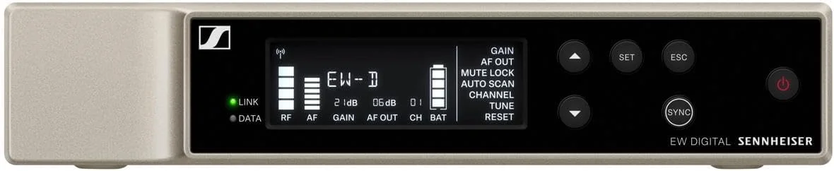 مجموعه میکروفون بی سیم دیجیتال دستی کاردیود دینامیک حرفه ای Sennheiser EW-D 835-S 835 برای خوانندگان و ارائه دهندگان - محدوده فرکانس R1-6 520-576 مگاهرتز مجموعه میکروفون بی سیم دیجیتال دستی کاردیود دینامیک حرفه ای Sennheiser EW-D 835-S 835 برای خوانندگان و ارائه دهندگان - محدوده فرکانس R1-6 520-576 مگاهرتز
