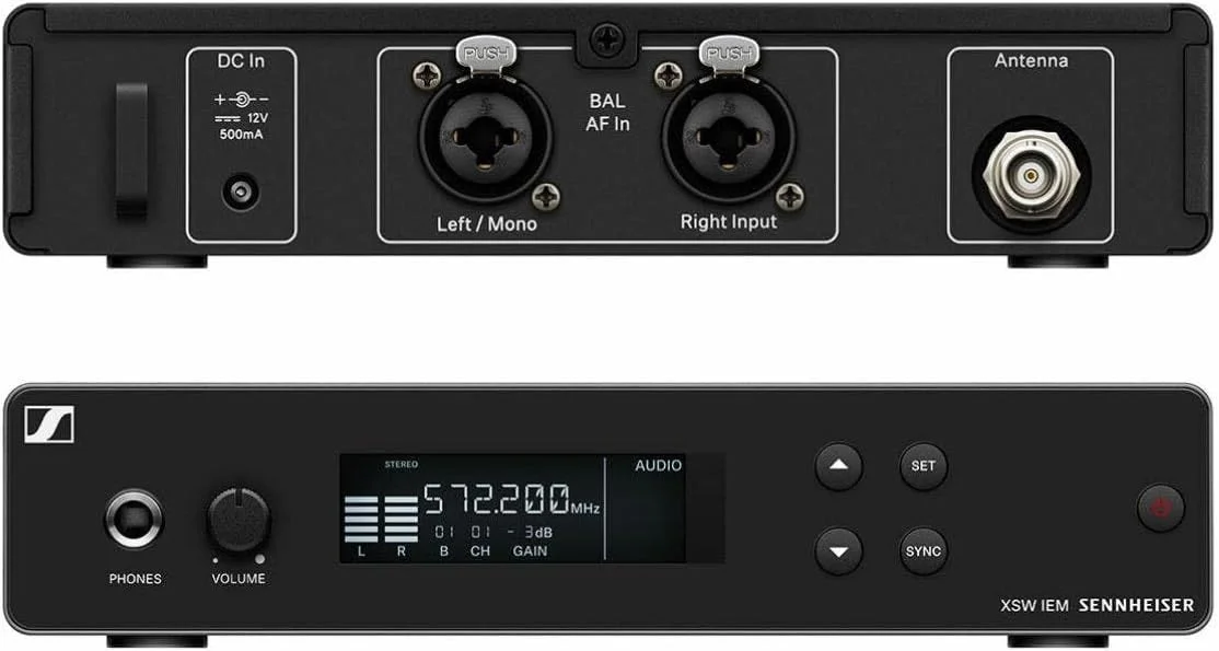 سیستم میکروفون بی سیم حرفه ای Sennheiser Pro Audio، مشکی (509151)