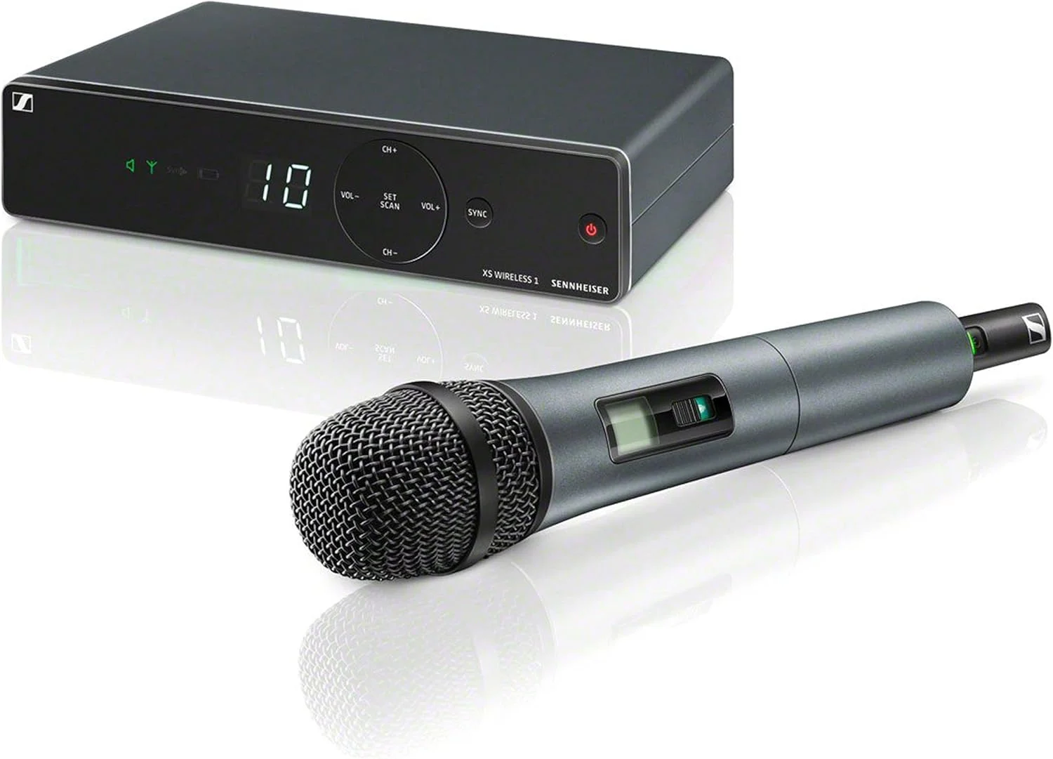 میکروفون وایرلس وکال Sennheiser XSW 1-825-B برای خوانندگان و ارائه دهندگان، کاردیوئید 825 دستی میکروفون وایرلس وکال Sennheiser XSW 1-825-B برای خوانندگان و ارائه دهندگان، کاردیوئید 825 دستی