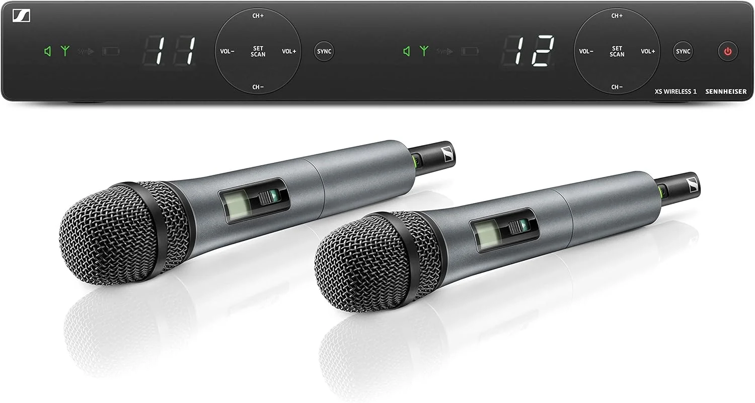 سیستم میکروفون بی سیم همه کاره Sennheiser XSW 1-825-E برای خوانندگان و ارائه دهندگان | کپسول های میکروفون Evolution، آنتن های یکپارچه و حداکثر 10 کانال سازگار (507112) سیستم میکروفون بی سیم همه کاره Sennheiser XSW 1-825-E برای خوانندگان و ارائه دهندگان | کپسول های میکروفون Evolution، آنتن های یکپارچه و حداکثر 10 کانال سازگار (507112)