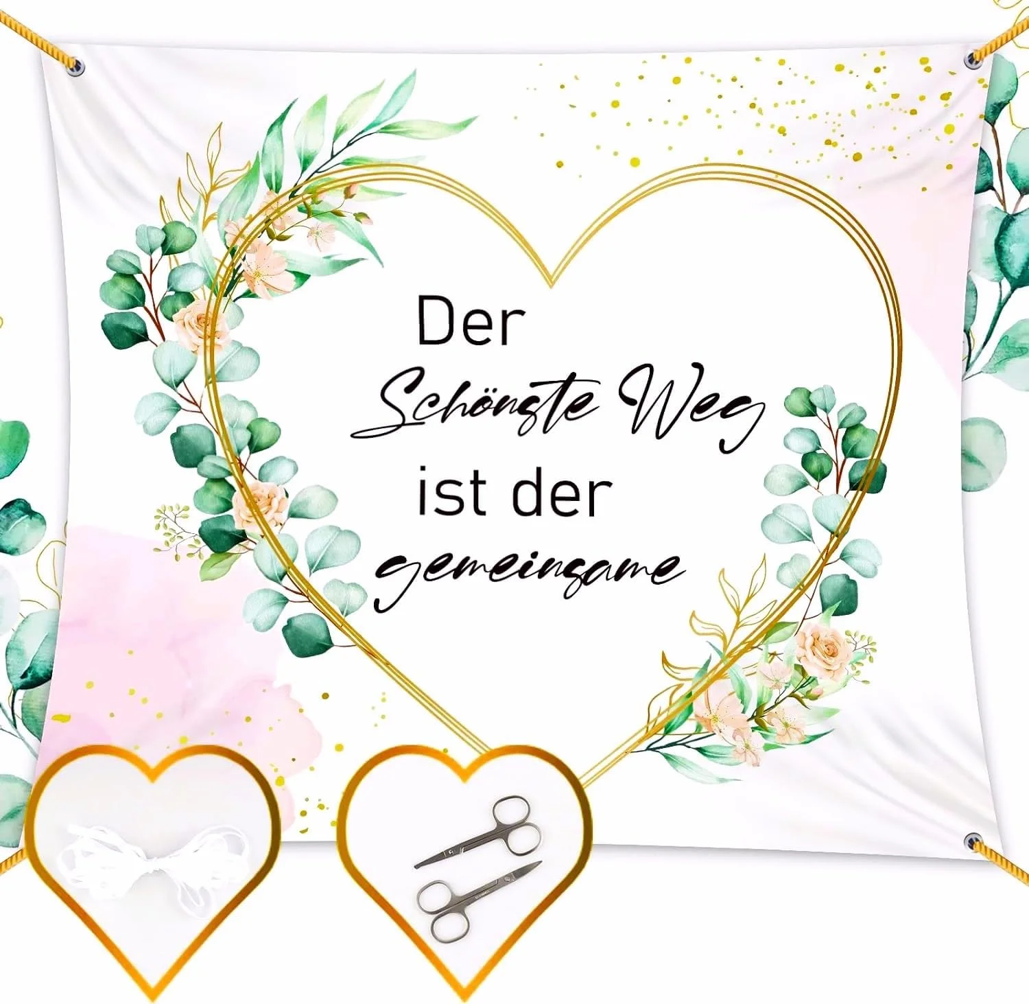 قلب عروسی Binggunyo با برش قلبی به سبک بوهو مدرن، مناسب برای تزئینات عروسی، سورپرایزهای دفتر ثبت و بازی های عروسی برای زوج های تازه ازدواج کرده. شامل دو قیچی و 6 متر طناب (Bkuan) قلب عروسی Binggunyo با برش قلبی به سبک بوهو مدرن، مناسب برای تزئینات عروسی، سورپرایزهای دفتر ثبت و بازی های عروسی برای زوج های تازه ازدواج کرده. شامل دو قیچی و 6 متر طناب (Bkuan)