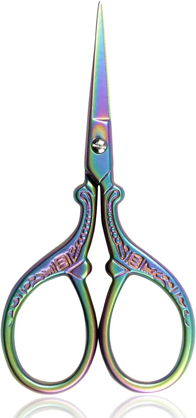 قیچی مینی 3.6 اینچی BIHRTC، قیچی های فولادی ضد زنگ با نوک تیز برای گلدوزی، خیاطی، کاردستی، قیچی برای نخ کشی، کارهای هنری، ابزارهای DIY، کوک متقاطع، قیچی رنگین کمانی قیچی مینی 3.6 اینچی BIHRTC، قیچی های فولادی ضد زنگ با نوک تیز برای گلدوزی، خیاطی، کاردستی، قیچی برای نخ کشی، کارهای هنری، ابزارهای DIY، کوک متقاطع، قیچی رنگین کمانی