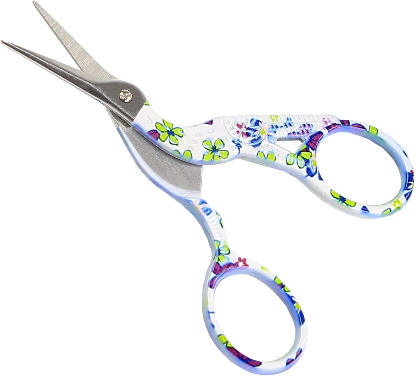 قیچی نوک تیز استیل BIHRTC طرح کلاسیک لک لک، قیچی خیاطی طرح درنا، ابزار DIY برای گلدوزی، کاردستی، سوزن دوزی، کارهای هنری و استفاده روزمره (سفید - 3.6 اینچ) قیچی نوک تیز استیل BIHRTC طرح کلاسیک لک لک، قیچی خیاطی طرح درنا، ابزار DIY برای گلدوزی، کاردستی، سوزن دوزی، کارهای هنری و استفاده روزمره (سفید - 3.6 اینچ)