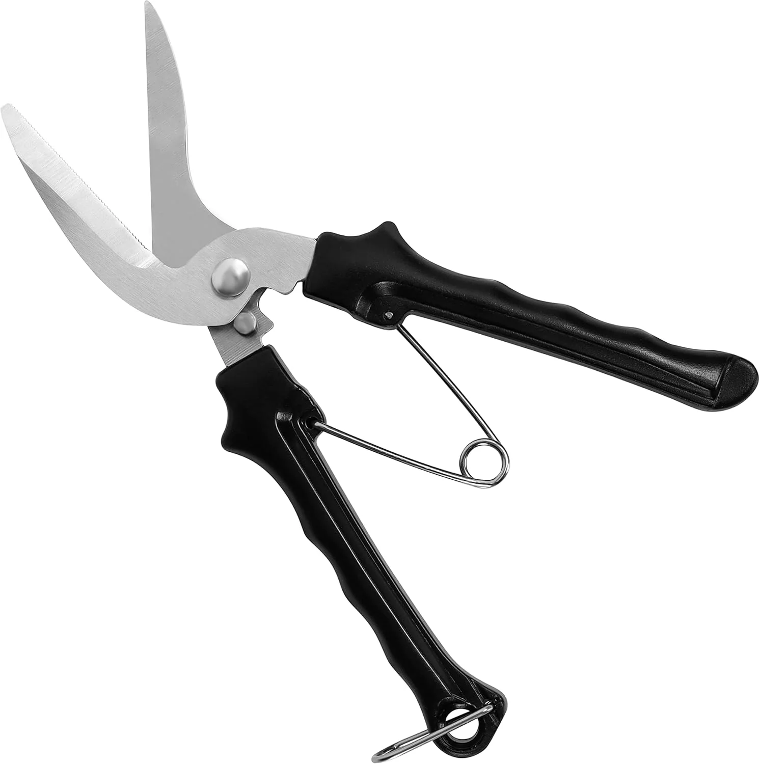 قیچی فرش سنگین بل ویو - 20.5 سانتی متر / 8.07 اینچ قیچی چند منظوره - تیغه های تیز صنعتی فولاد ضد زنگ برای فرش، مقوا، پارچه، چرم، سیم فلزی و موارد دیگر