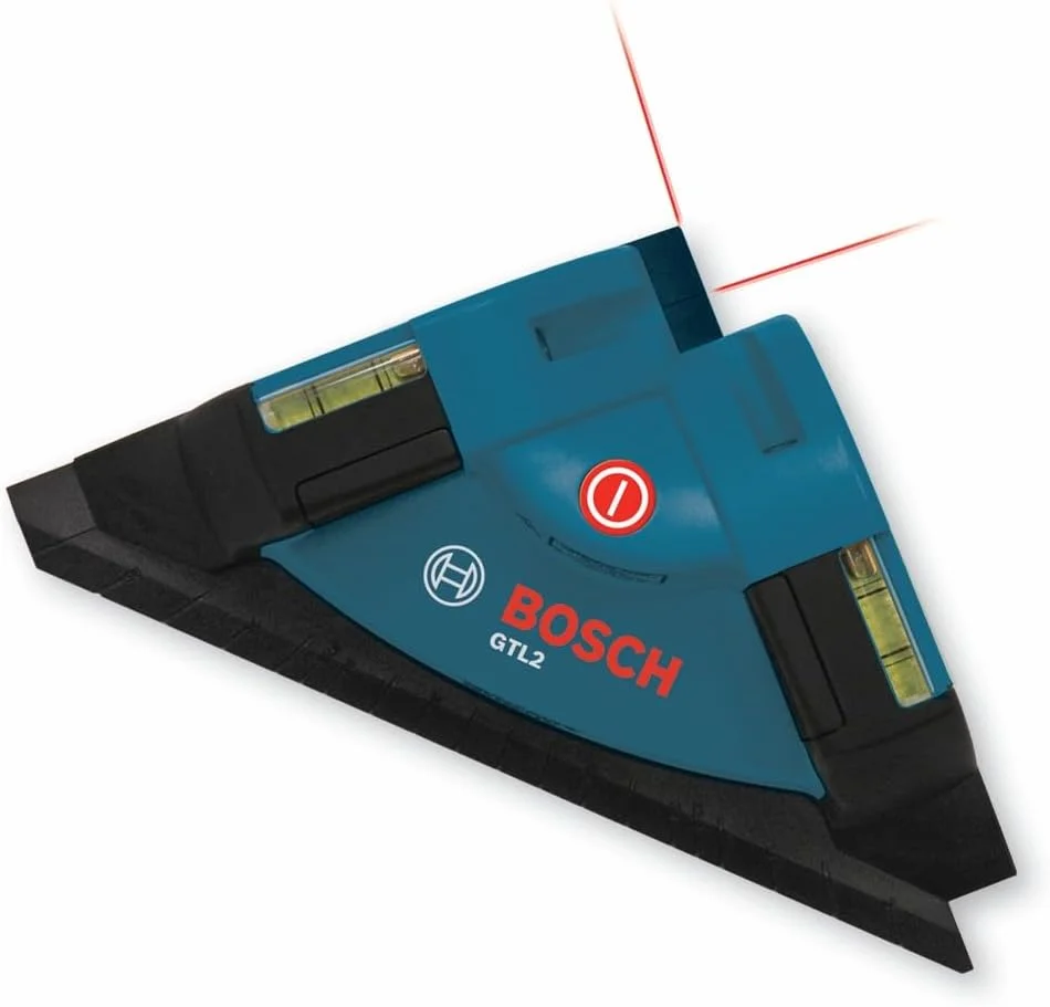 مربع لیزری تراز BOSCH GTL2 به همراه نوارهای چسبی برای نصب