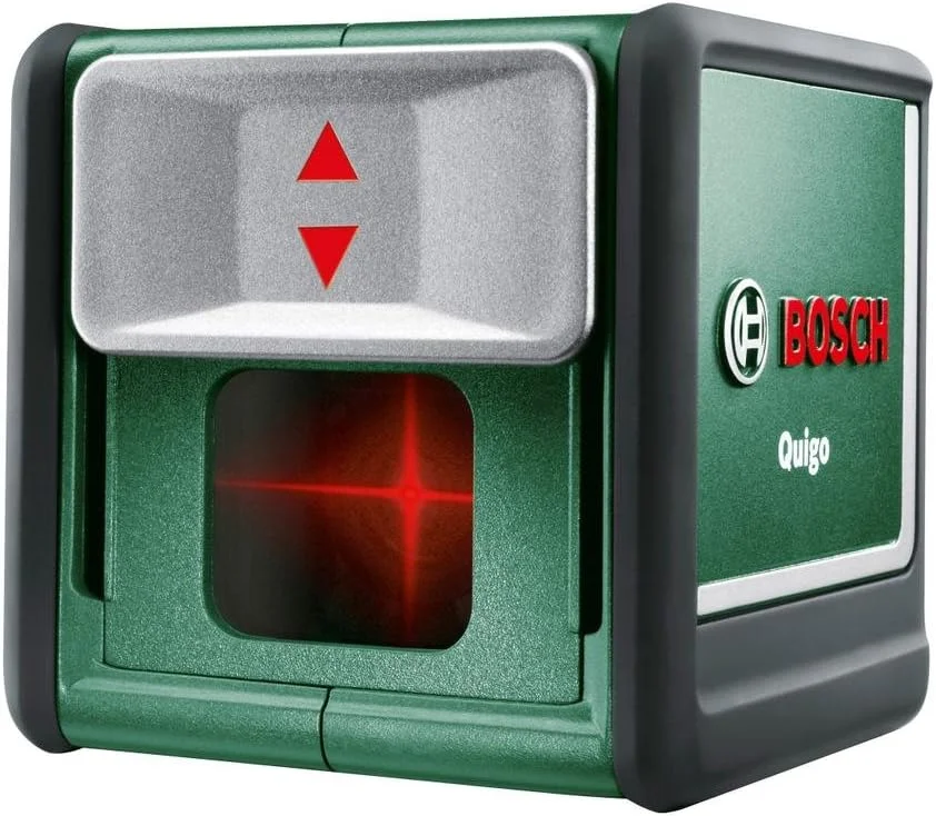لیزر خطی متقاطع Bosch Quigo به همراه پایه جهانی، محدوده کارکرد 7 متر