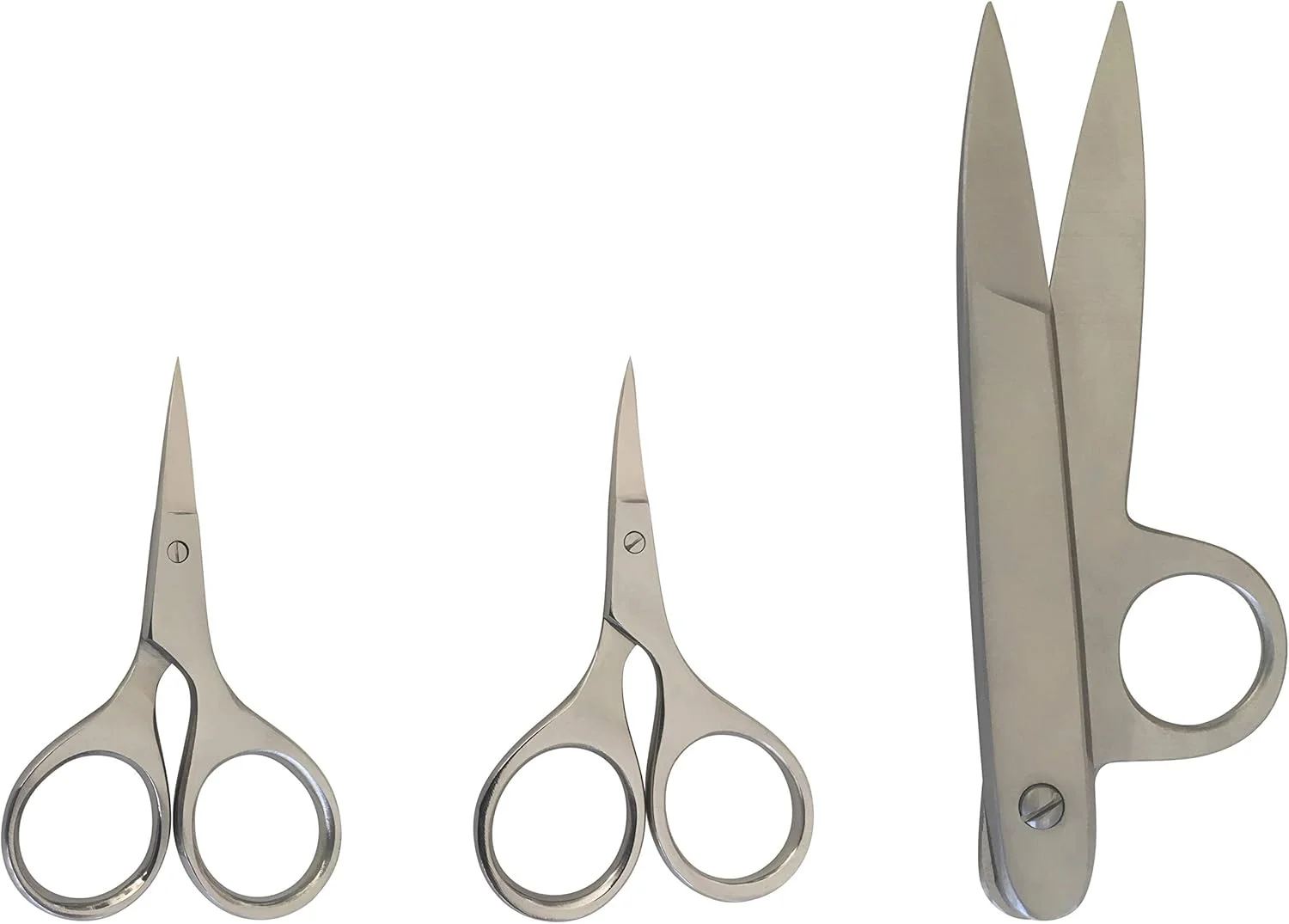 ست قیچی خیاطی و گلدوزی Belle Draft - شامل قیچی خیاطی مستقیم 2.75 اینچی، قیچی خیاطی منحنی 2.75 اینچی و نخ چین 4.5 اینچی