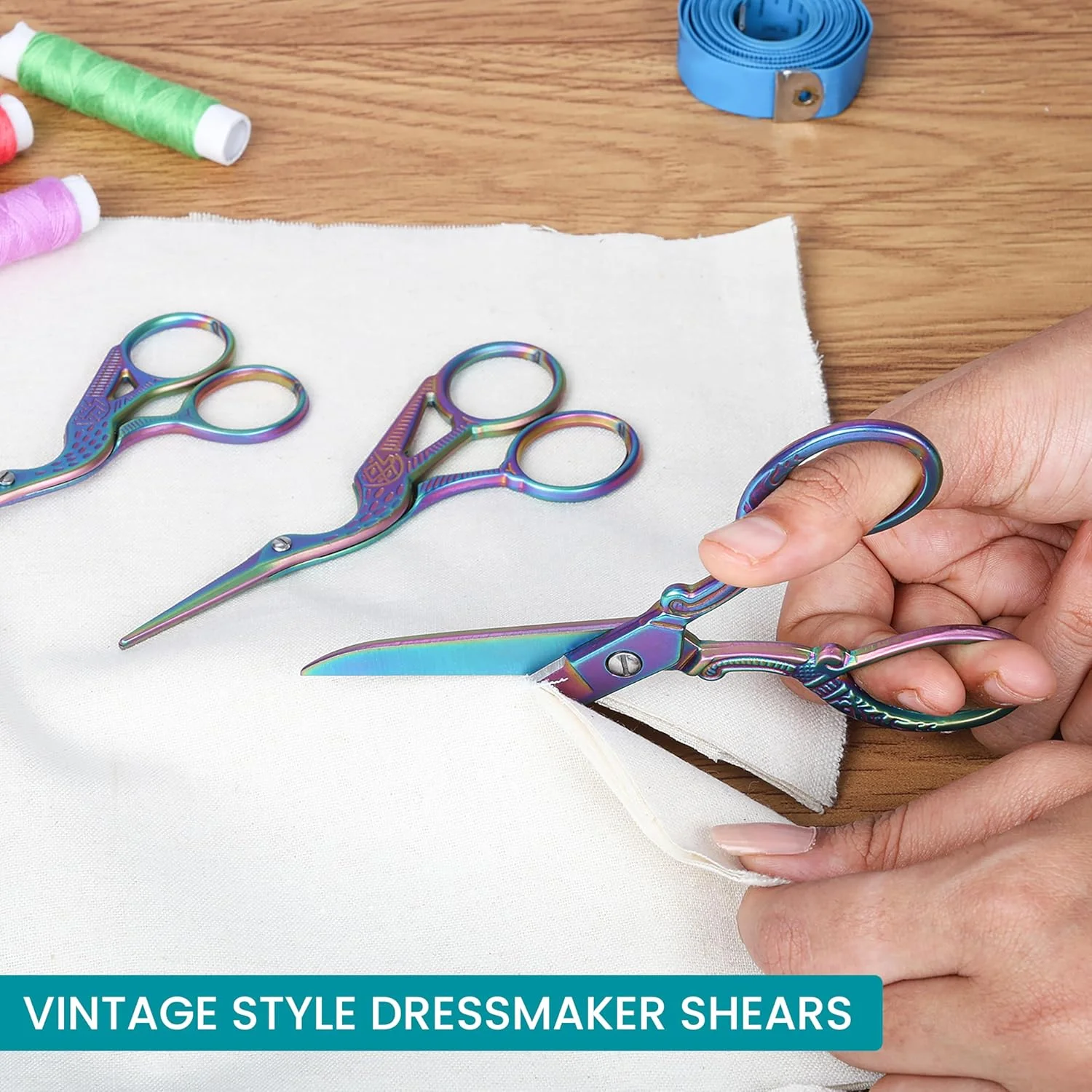 قیچی گلدوزی مقاوم Belle Vous (بسته 4 عددی) - قیچی پارچه ای استیل ضد زنگ برای خیاطی/قیچی کاردستی - قیچی خیاطی تیز برای خیاطی، گلدوزی و چرم - قیچی خیاطی قیچی گلدوزی مقاوم Belle Vous (بسته 4 عددی) - قیچی پارچه ای استیل ضد زنگ برای خیاطی/قیچی کاردستی - قیچی خیاطی تیز برای خیاطی، گلدوزی و چرم - قیچی خیاطی