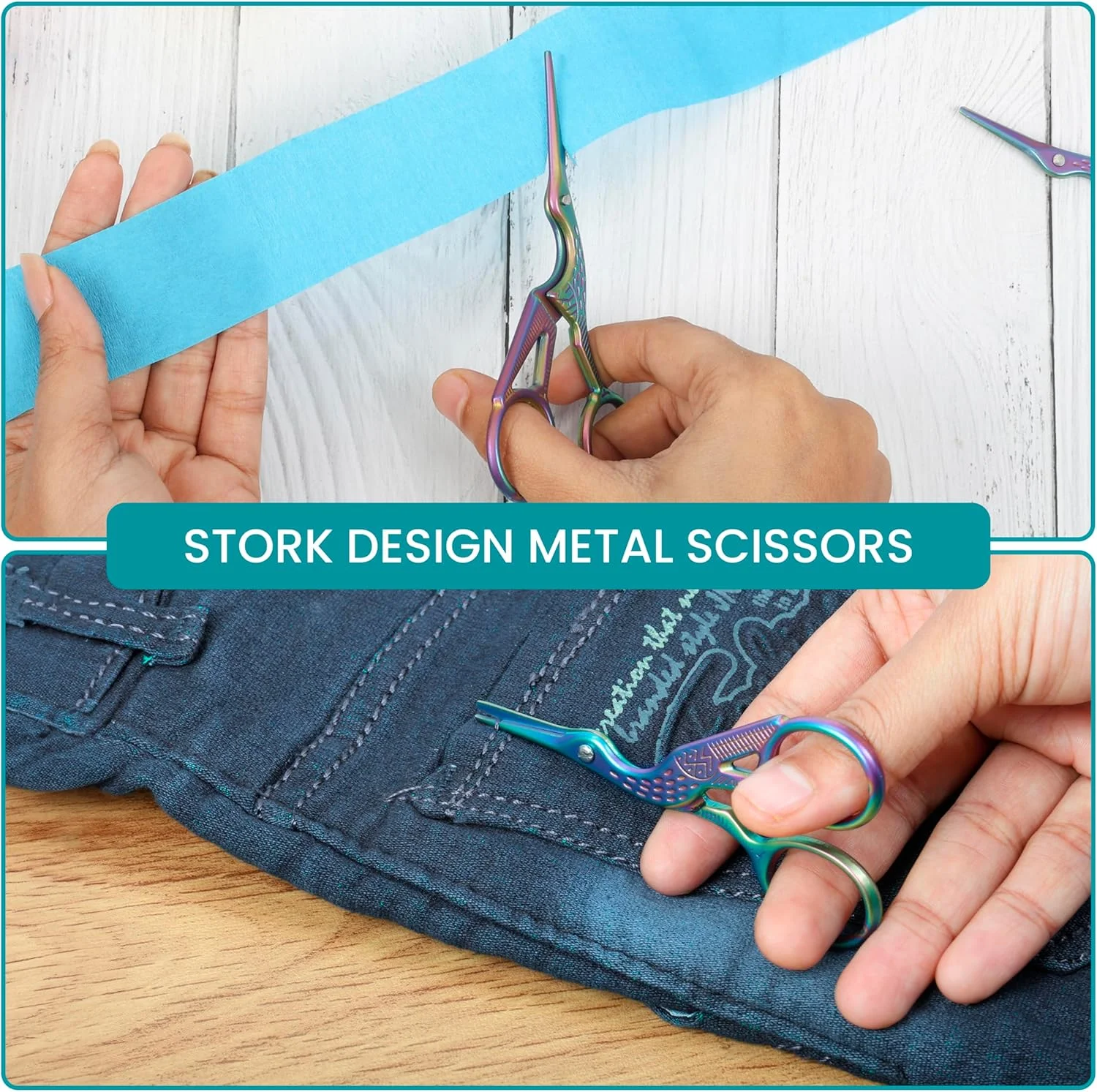 قیچی گلدوزی مقاوم Belle Vous (بسته 4 عددی) - قیچی پارچه ای استیل ضد زنگ برای خیاطی/قیچی کاردستی - قیچی خیاطی تیز برای خیاطی، گلدوزی و چرم - قیچی خیاطی قیچی گلدوزی مقاوم Belle Vous (بسته 4 عددی) - قیچی پارچه ای استیل ضد زنگ برای خیاطی/قیچی کاردستی - قیچی خیاطی تیز برای خیاطی، گلدوزی و چرم - قیچی خیاطی