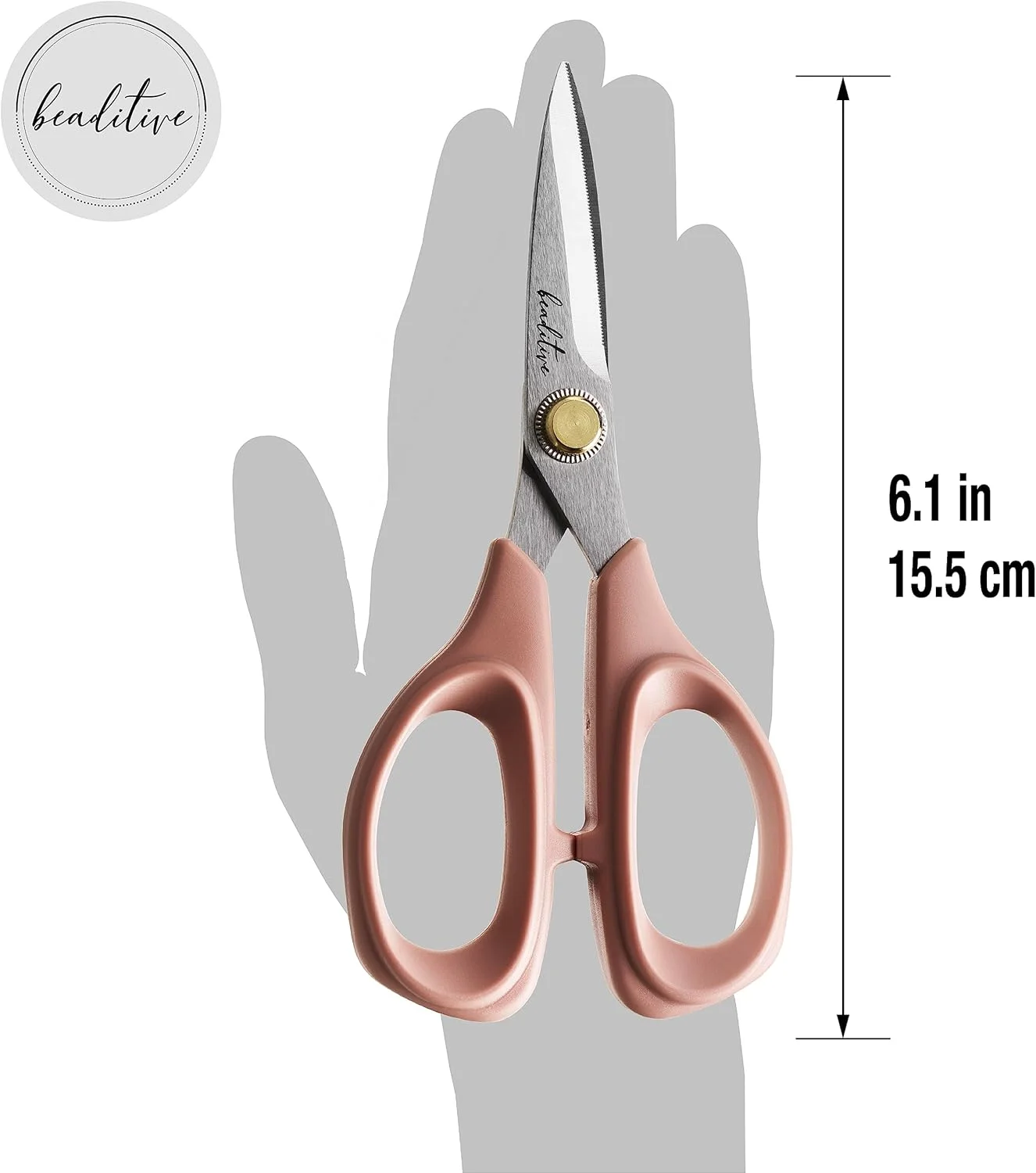 قیچی خیاطی Beaditive - قیچی پارچه ای استیل ضد زنگ 6 اینچی - قیچی حرفه ای با تیغه دندانه دار - برشگر صنایع دستی راحت و قیچی خیاطی (مرجانی روشن) قیچی خیاطی Beaditive - قیچی پارچه ای استیل ضد زنگ 6 اینچی - قیچی حرفه ای با تیغه دندانه دار - برشگر صنایع دستی راحت و قیچی خیاطی (مرجانی روشن)