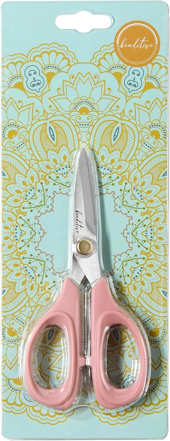 قیچی خیاطی Beaditive - قیچی پارچه ای استیل ضد زنگ 6 اینچی - قیچی حرفه ای با تیغه دندانه دار - برشگر صنایع دستی راحت و قیچی خیاطی (مرجانی روشن) قیچی خیاطی Beaditive - قیچی پارچه ای استیل ضد زنگ 6 اینچی - قیچی حرفه ای با تیغه دندانه دار - برشگر صنایع دستی راحت و قیچی خیاطی (مرجانی روشن)