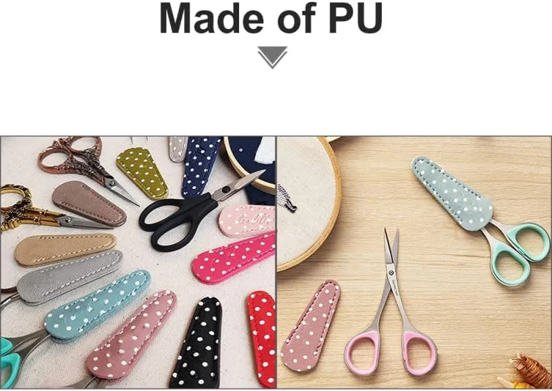 بسته 3 عددی محافظ قیچی Beavorty، محافظ قیچی تکی برای منزل، روکش چرمی PU برای قیچی، محافظ روکش قیچی، قاب محافظ ضربدری، ست قیچی مژه، کیف چرمی