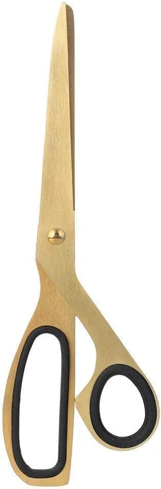 قیچی طلایی ساده رنگی زیبا، قیچی کاغذی سبک وزن زیبا برای پارچه، چرم، خیاطی، هنرمندان، دانشجویان، خیاطان