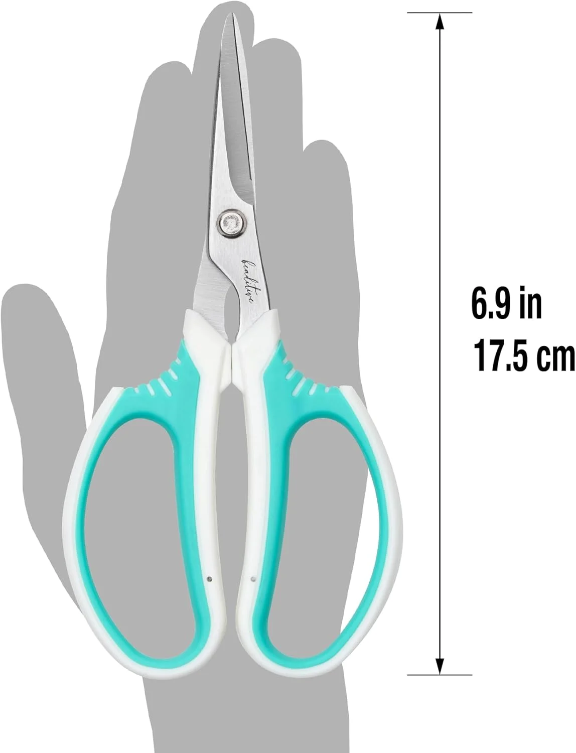 قیچی چند منظوره صنایع دستی Beaditive - قیچی اهرمی با تیغه های فولاد کربنی تیز - قیچی خیاطی ارگونومیک برای پروژه های سنگین - قیچی ایمن برای دفتر، اسکرپ بوک، چرم