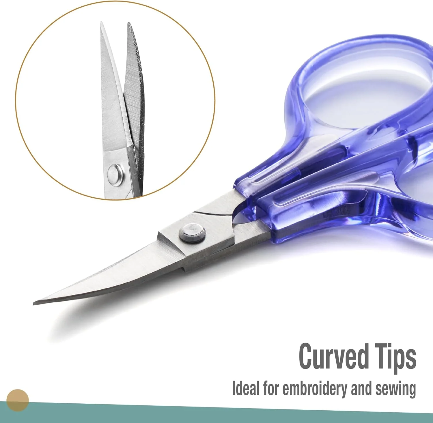 ست قیچی کوچک مخصوص کارهای ظریف Beaditive (2 عددی) خمیده و صاف، تیز، جمع و جور برای مدرسه | خیاطی، گلدوزی، برش کاغذ، کاردستی | فولاد ضد زنگ | دارای پوشش محافظ ست قیچی کوچک مخصوص کارهای ظریف Beaditive (2 عددی) خمیده و صاف، تیز، جمع و جور برای مدرسه | خیاطی، گلدوزی، برش کاغذ، کاردستی | فولاد ضد زنگ | دارای پوشش محافظ