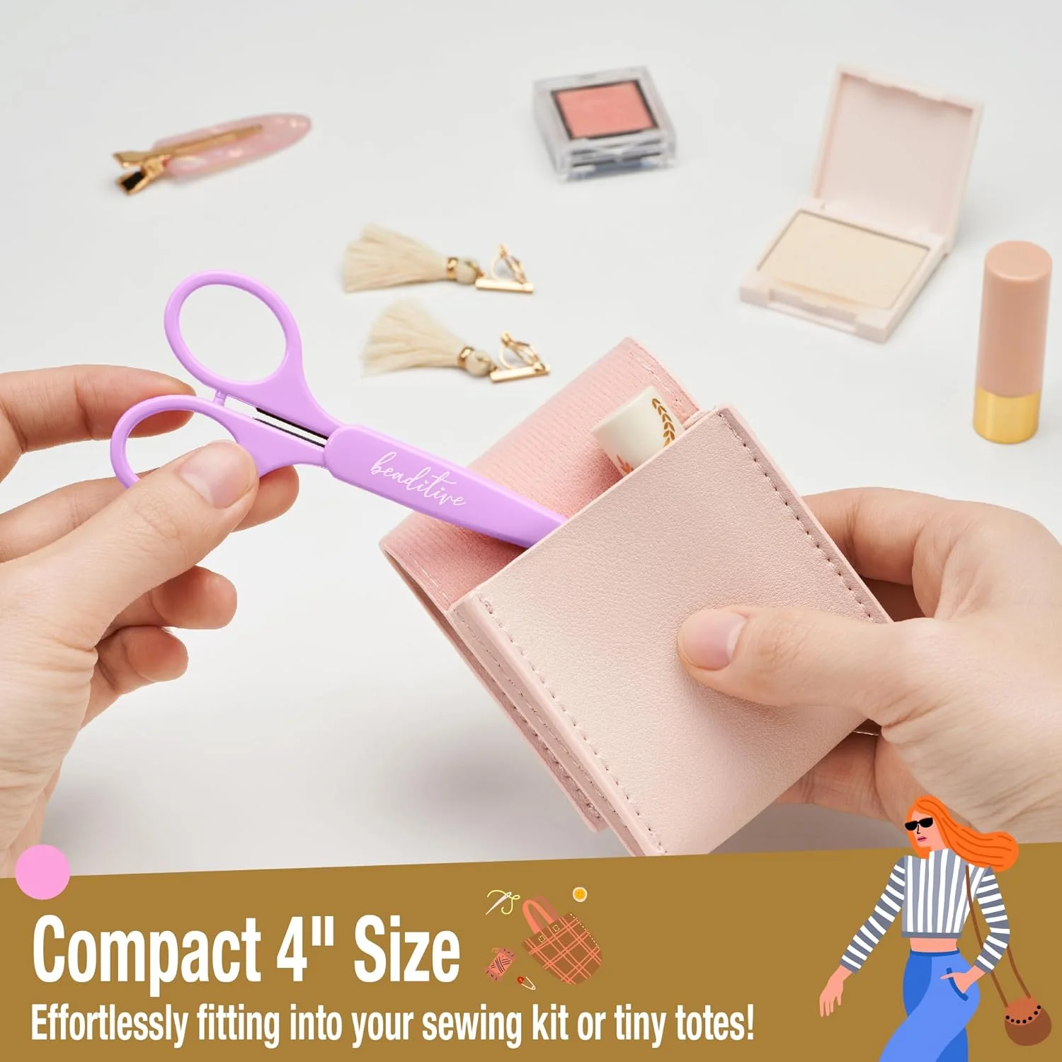 ست قیچی های ظریف کاری با دقت بالا Beaditive (2 عددی) نوک تیز و ظریف | برش کاغذ، اسکرپ بوک، خیاطی، کاردستی | استیل ضد زنگ | روکش محافظ (پاستلی) ست قیچی های ظریف کاری با دقت بالا Beaditive (2 عددی) نوک تیز و ظریف | برش کاغذ، اسکرپ بوک، خیاطی، کاردستی | استیل ضد زنگ | روکش محافظ (پاستلی)