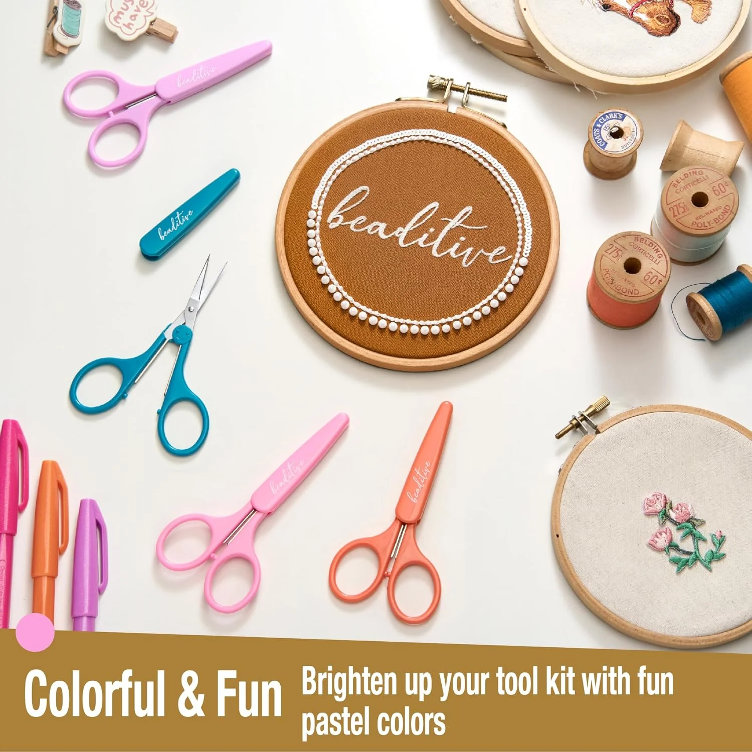 ست قیچی های ظریف کاری با دقت بالا Beaditive (2 عددی) نوک تیز و ظریف | برش کاغذ، اسکرپ بوک، خیاطی، کاردستی | استیل ضد زنگ | روکش محافظ (پاستلی) ست قیچی های ظریف کاری با دقت بالا Beaditive (2 عددی) نوک تیز و ظریف | برش کاغذ، اسکرپ بوک، خیاطی، کاردستی | استیل ضد زنگ | روکش محافظ (پاستلی)