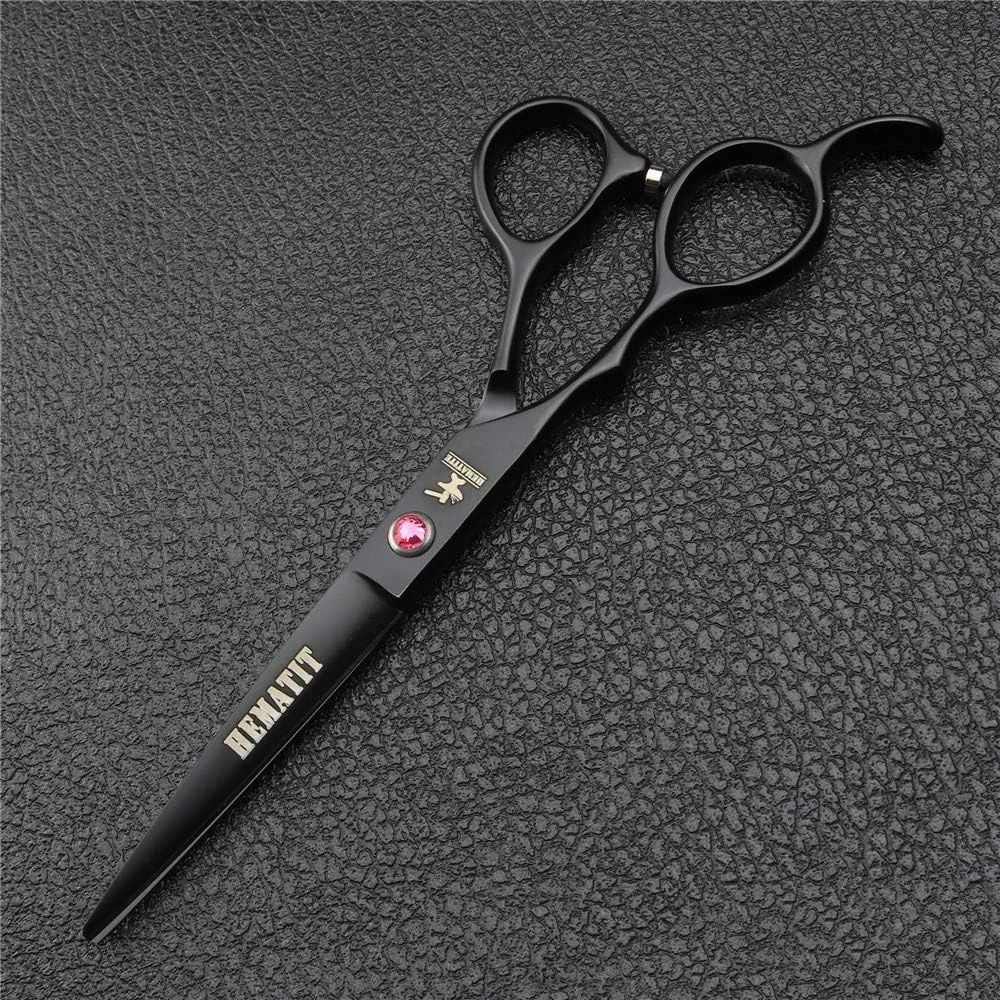 قیچی آرایشگری مخصوص دست چپ، ست قیچی آرایشگری 5.5 اینچ و 6 اینچ، ابزار آرایشگری (ست قرمز 6 اینچی)