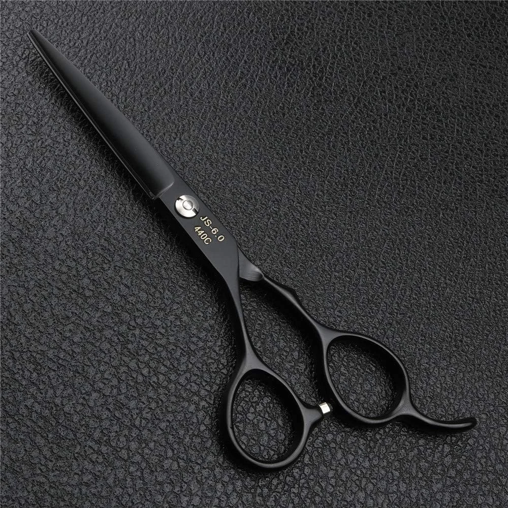 قیچی آرایشگری مخصوص دست چپ، ست قیچی آرایشگری 5.5 اینچ و 6 اینچ، ابزار آرایشگری (ست قرمز 6 اینچی)