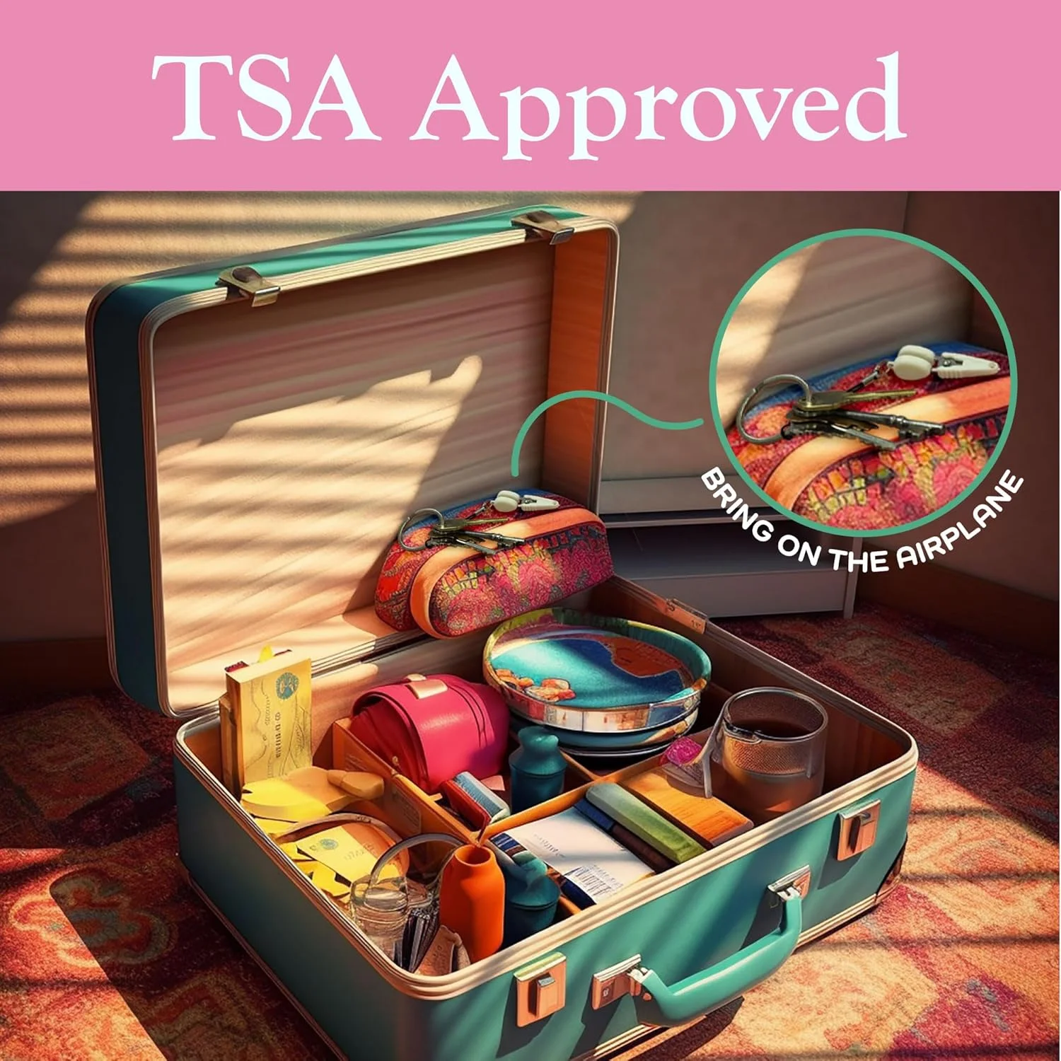 قیچی کوچک قابل حمل BambooMN مدل Itty Bitty Snippy - آبی شوک - 1 عدد