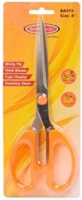 قیچی چند منظوره 8 اینچی بامبالیو BA018 با دسته نرم و راحت، بسته 2 عددی قیچی چند منظوره 8 اینچی بامبالیو BA018 با دسته نرم و راحت، بسته 2 عددی