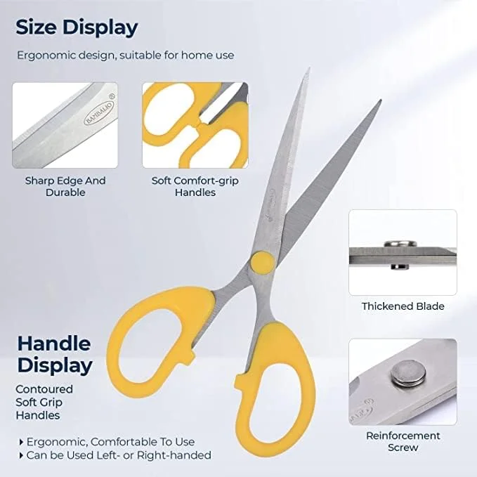 قیچی چند منظوره بامبالیو مدل BA017 با دسته راحت 6.25 اینچی (بسته 2 عددی) قیچی چند منظوره بامبالیو مدل BA017 با دسته راحت 6.25 اینچی (بسته 2 عددی)