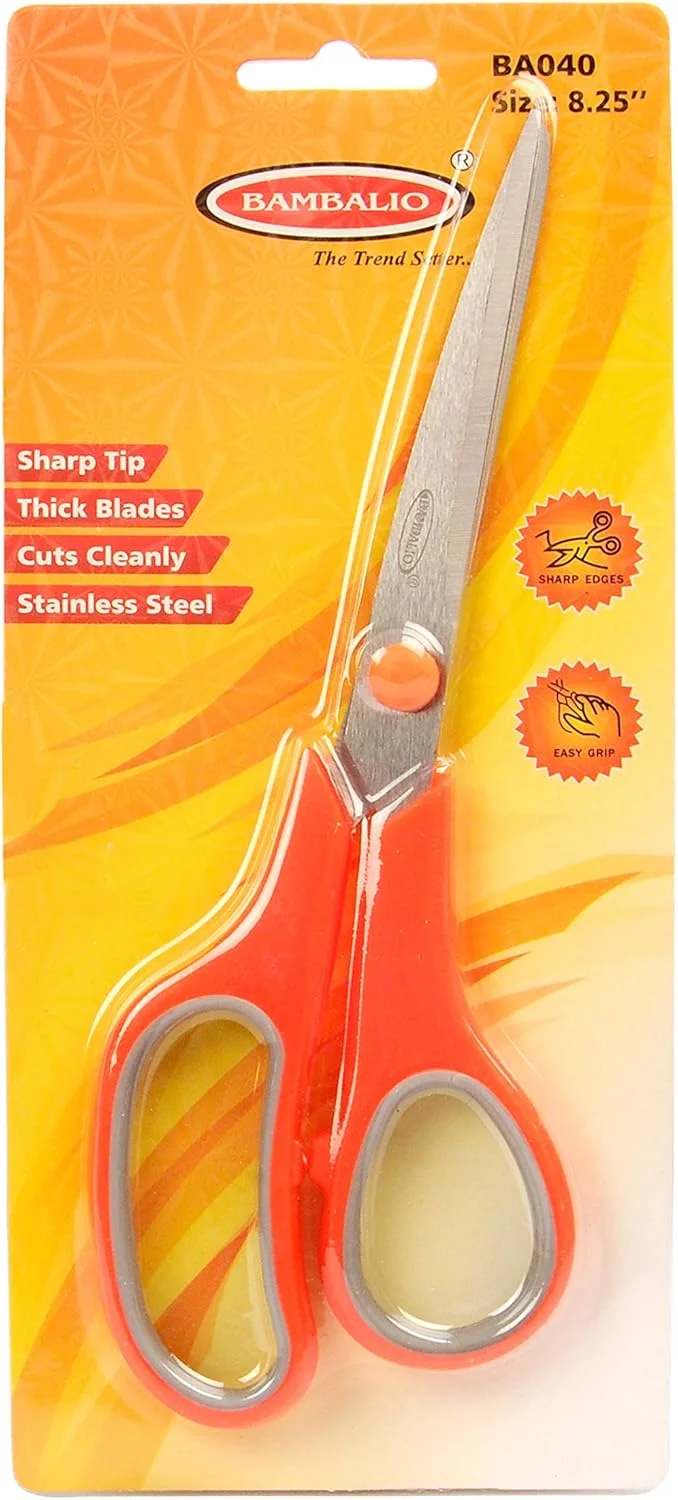 قیچی چند منظوره بامبالیو BA040 با دسته نرم و راحت 8.25 اینچ بسته 3 عددی قیچی چند منظوره بامبالیو BA040 با دسته نرم و راحت 8.25 اینچ بسته 3 عددی