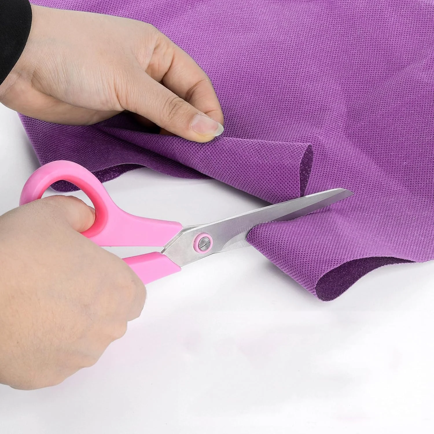 قیچی صورتی Balaipor برای لوازم اداری، منزل، مدرسه، صنایع دستی، خیاطی، پارچه، 8 اینچ (2 عددی)