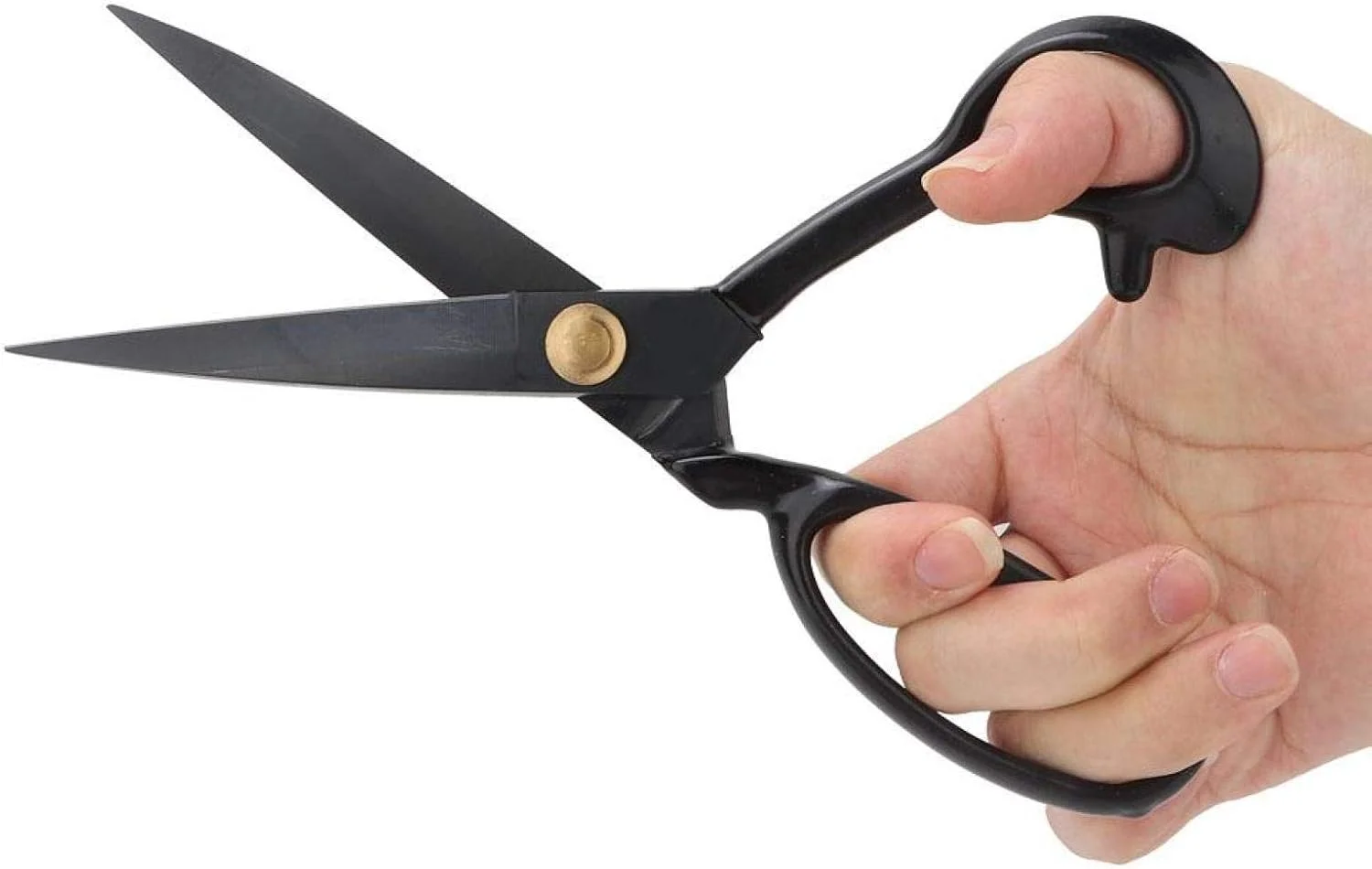 قیچی پارچه بابائو، قیچی سنگین برای برش چرم، خیاطی و صنایع دستی، فولاد مشکی (HC-11 اینچ) قیچی پارچه بابائو، قیچی سنگین برای برش چرم، خیاطی و صنایع دستی، فولاد مشکی (HC-11 اینچ)