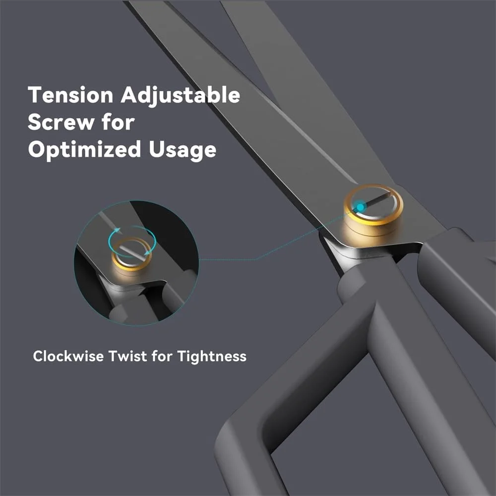 قیچی چند منظوره آزون، ابزار ضروری قابل حمل برای منزل، قیچی ایمنی صنایع دستی با غلاف محافظ، قابل تنظیم کشش برای دست چپ و راست، ضد لغزش و مقاوم در برابر زنگ زدگی برای خانه و محل کار قیچی چند منظوره آزون، ابزار ضروری قابل حمل برای منزل، قیچی ایمنی صنایع دستی با غلاف محافظ، قابل تنظیم کشش برای دست چپ و راست، ضد لغزش و مقاوم در برابر زنگ زدگی برای خانه و محل کار