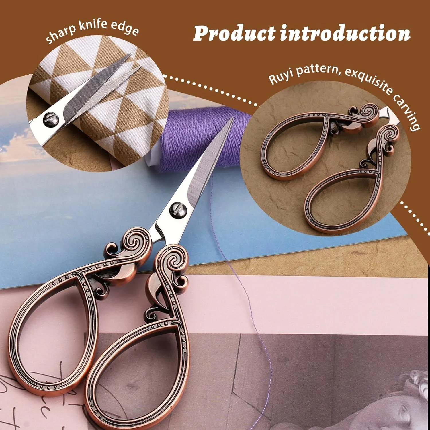 قیچی گلدوزی آزونه، قیچی به سبک اروپایی قدیمی، قیچی گلدوزی با نوک تیز کوچک، قیچی خیاطی برای سوزن دوزی، کوک متقاطع، خیاطی، ابزارهای DIY، قیچی کوچک خیاطی قیچی گلدوزی آزونه، قیچی به سبک اروپایی قدیمی، قیچی گلدوزی با نوک تیز کوچک، قیچی خیاطی برای سوزن دوزی، کوک متقاطع، خیاطی، ابزارهای DIY، قیچی کوچک خیاطی