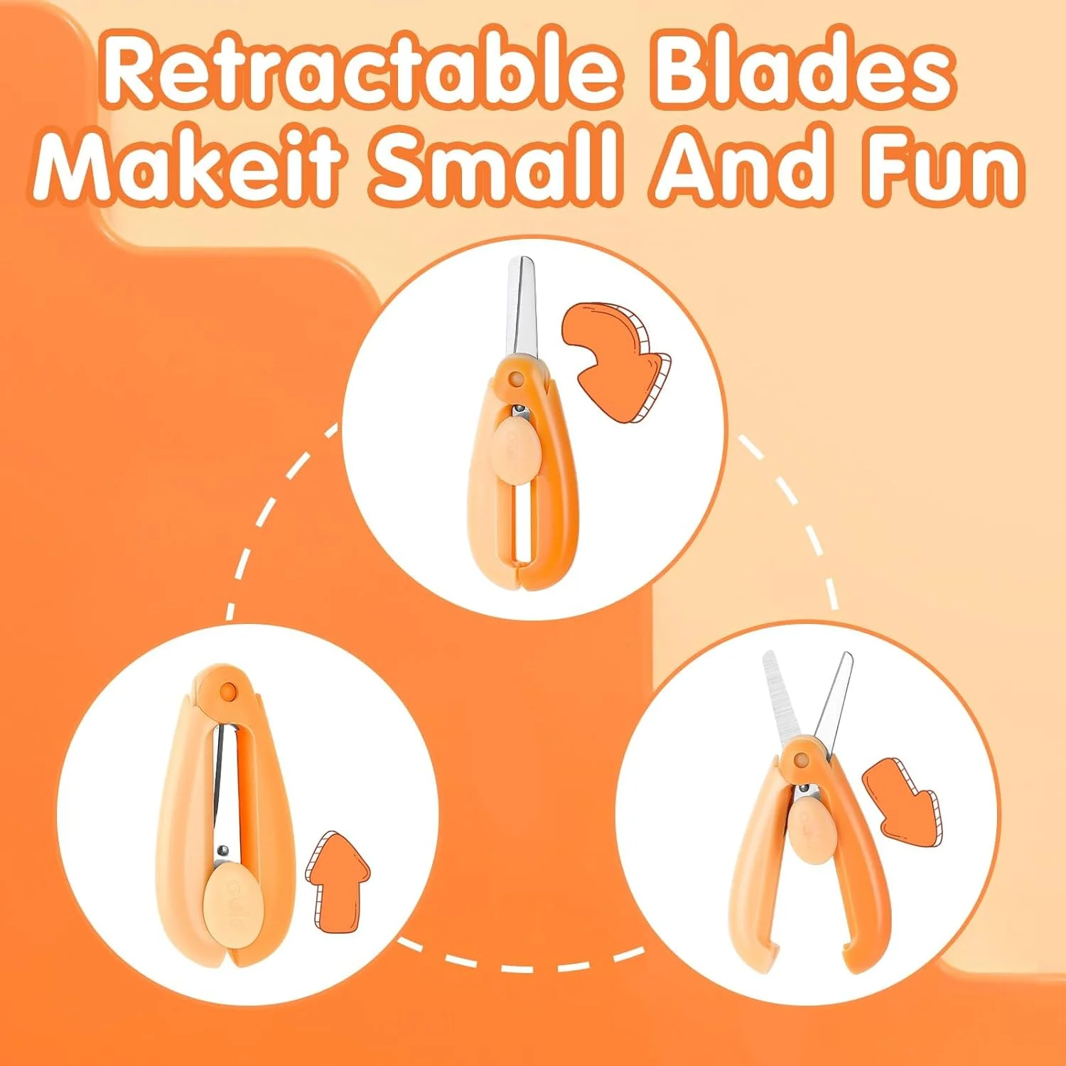 قیچی ایمنی کودک آزونه، 3 عددی، ست قیچی مینی کاردستی جمع شونده زیبا - ایده آل برای کودکان نوپا، اسکرپ بوک و برش کاغذ قیچی ایمنی کودک آزونه، 3 عددی، ست قیچی مینی کاردستی جمع شونده زیبا - ایده آل برای کودکان نوپا، اسکرپ بوک و برش کاغذ