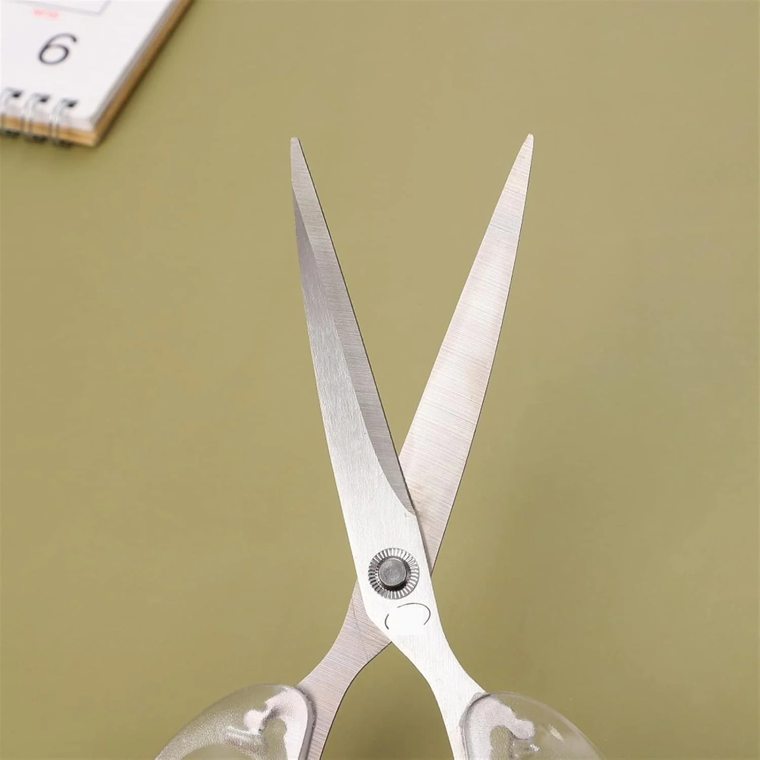 قیچی AUEMNUR با دسته شفاف، قیچی لوازم التحریر، ابزار برش مجله دکوراسیون منزل، لوازم اداری قیچی AUEMNUR با دسته شفاف، قیچی لوازم التحریر، ابزار برش مجله دکوراسیون منزل، لوازم اداری