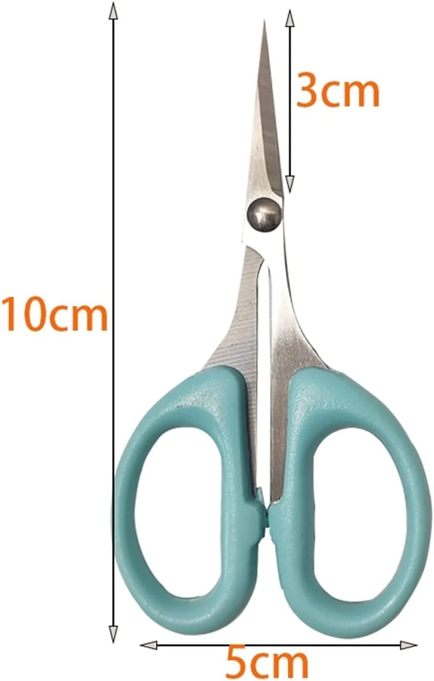 قیچی آئومنور، قیچی خیاطی غیرنظامی، لوازم التحریر، استیل ضد زنگ، برش کاغذ اداری، نخ خانگی دست ساز (رنگ: Hortel)