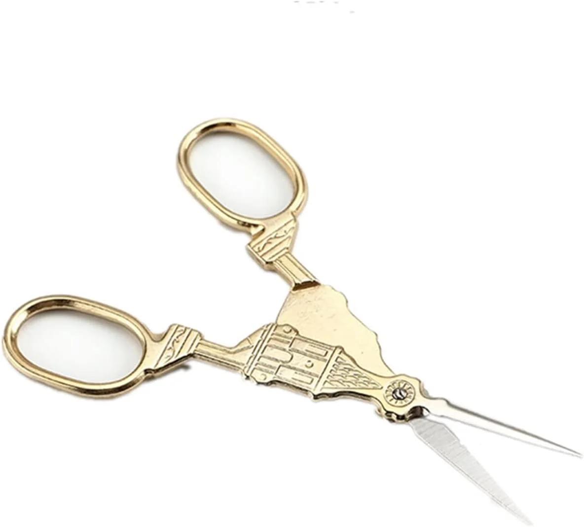 قیچی چند منظوره استیل ضد زنگ AUEMNUR، قیچی کوچک برای برش کاغذ (رنگ: Hortel)