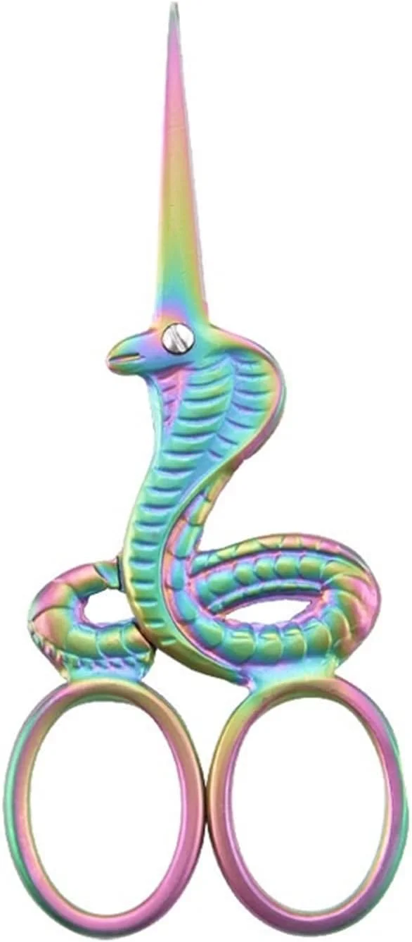 قیچی AUEMNUR، قیچی استیل ضد زنگ، برش نامتقارن، برش پارچه خیاطی، گلدوزی، باز کردن نخ خیاطی، برش روبان (Hortelé) قیچی AUEMNUR، قیچی استیل ضد زنگ، برش نامتقارن، برش پارچه خیاطی، گلدوزی، باز کردن نخ خیاطی، برش روبان (Hortelé)