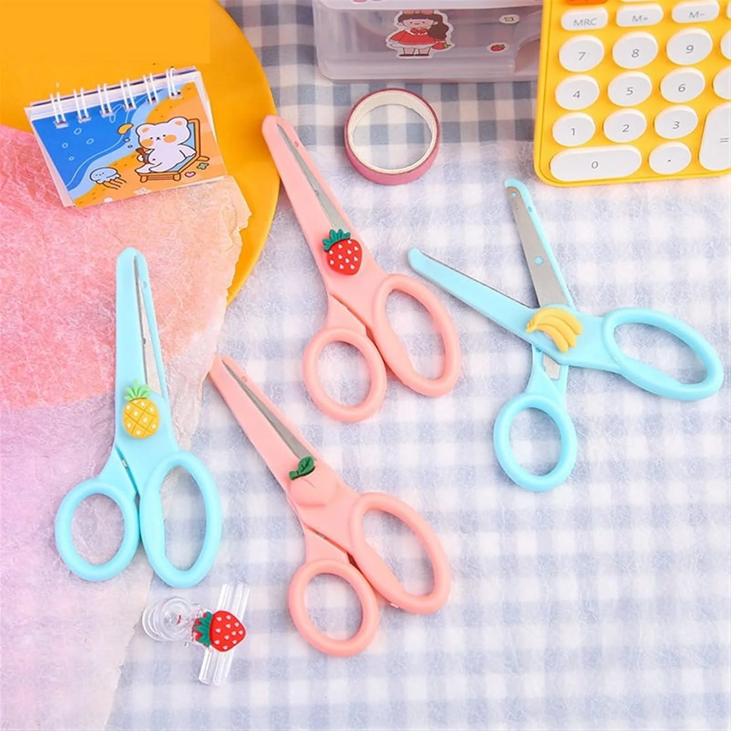 قیچی AUEMNUR، قیچی کاردستی، قیچی نخ گلدوزی استیل ضد زنگ، قیچی کیسه چای خانگی، قیچی اداری (Hortel)