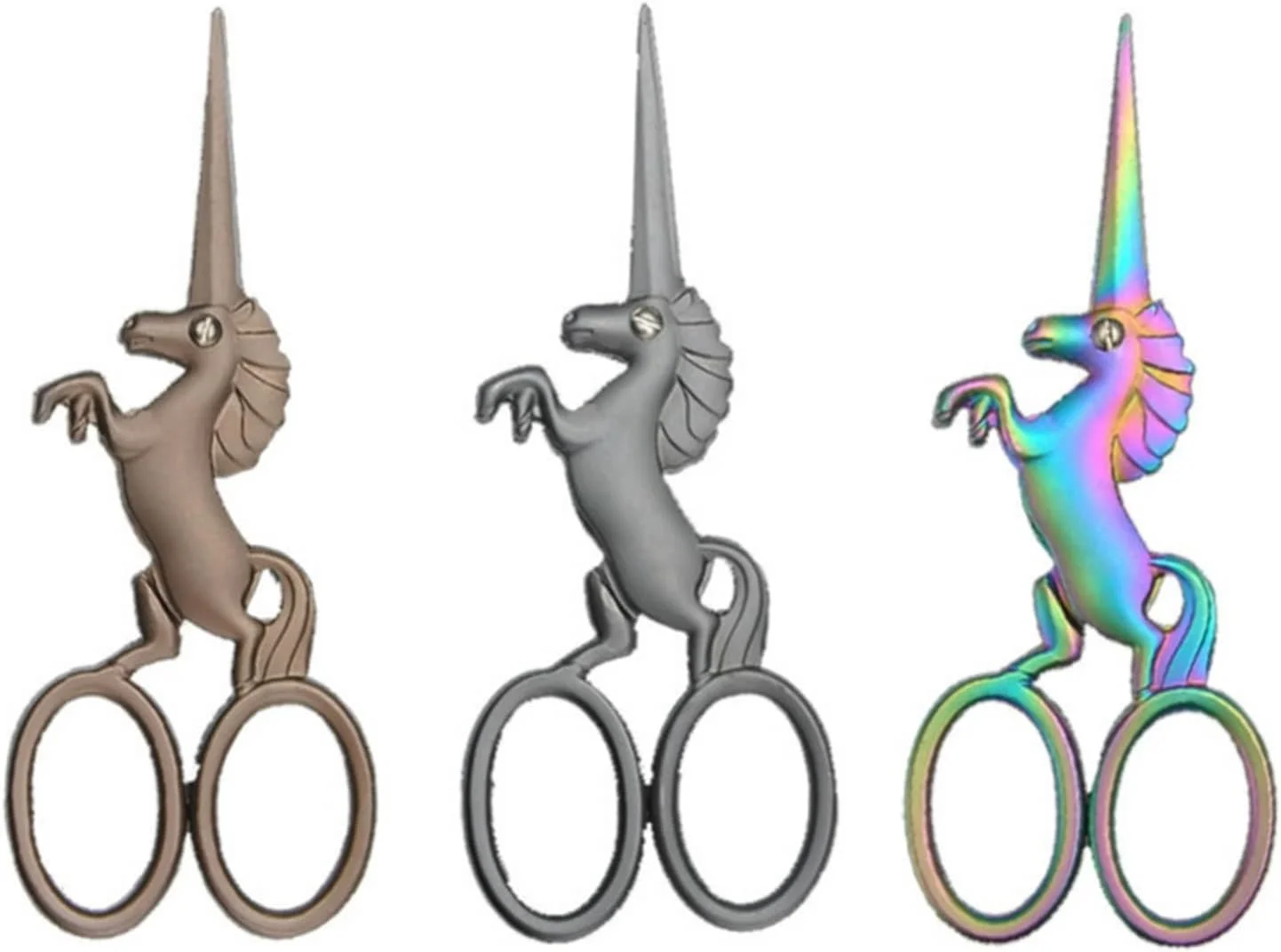 قیچی خیاطی AUEMNUR، قیچی استیل ضد زنگ، ابزار خیاطی، قیچی پارچه، قیچی گلدوزی، لوازم خانگی (Hortelé)