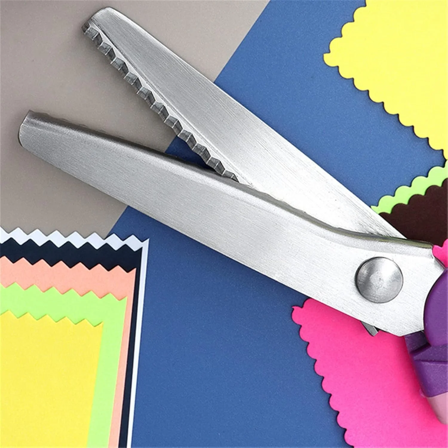 قیچی خیاطی AUEMNUR، برش صاف، فولاد ضد زنگ