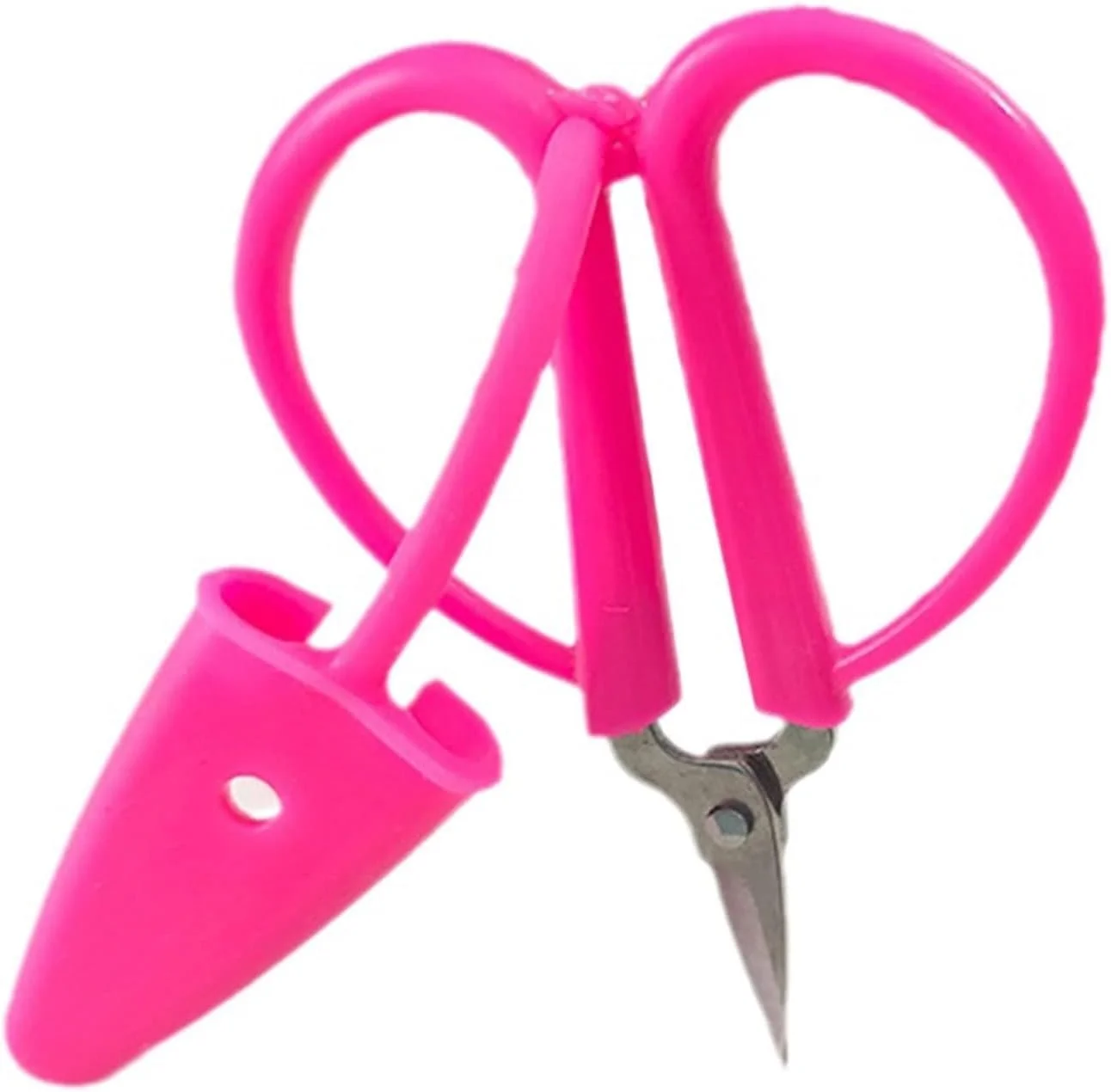 قیچی صنایع دستی AUEMNUR با غلاف محافظ، قیچی های بادوام استیل برای خیاطی، گلدوزی، و صنایع دستی کاغذی (رنگ: Hortel) قیچی صنایع دستی AUEMNUR با غلاف محافظ، قیچی های بادوام استیل برای خیاطی، گلدوزی، و صنایع دستی کاغذی (رنگ: Hortel)