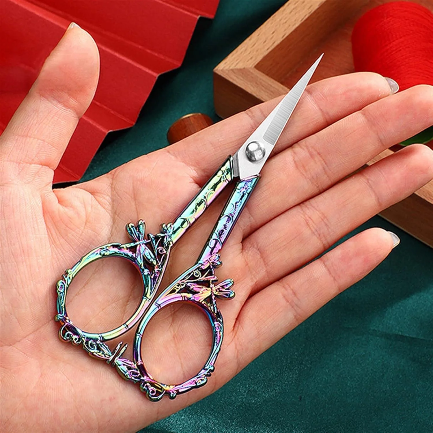 قیچی خیاطی AUEMNUR استیل ضد زنگ، قیچی گلدوزی نخ، ابزار خیاطی صنایع دستی قیچی خیاطی AUEMNUR استیل ضد زنگ، قیچی گلدوزی نخ، ابزار خیاطی صنایع دستی